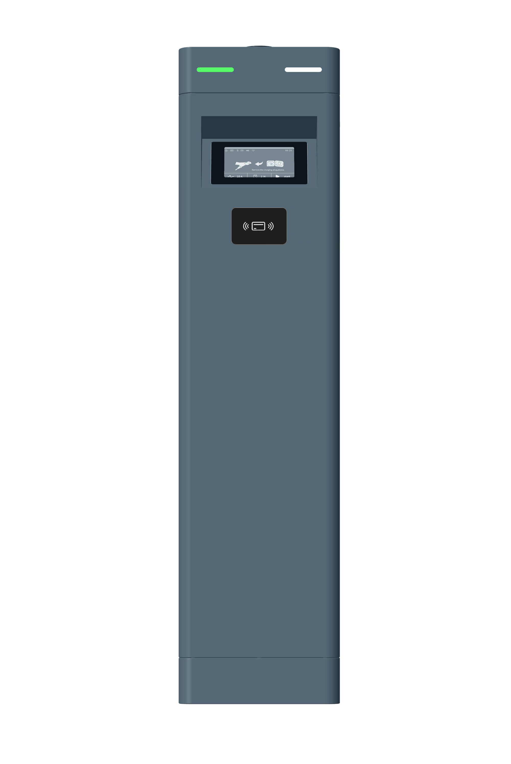 Entratek Eichrechtskonforme Doppelladestation Power Arrow Dual 2 x 22 kW mit Steckdose