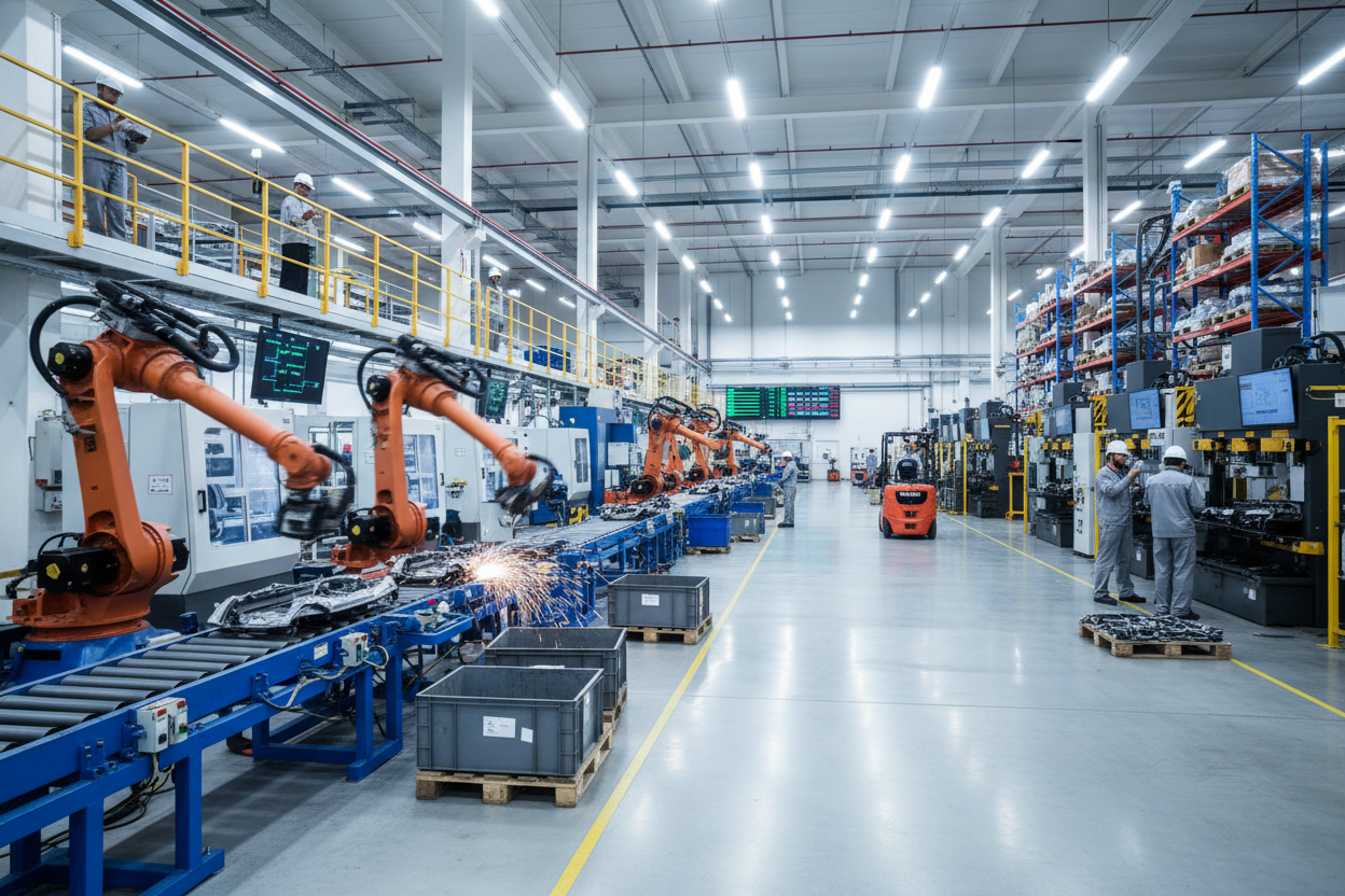 Produktionsbetriebe mit schwankendem Maschinenbetrieb